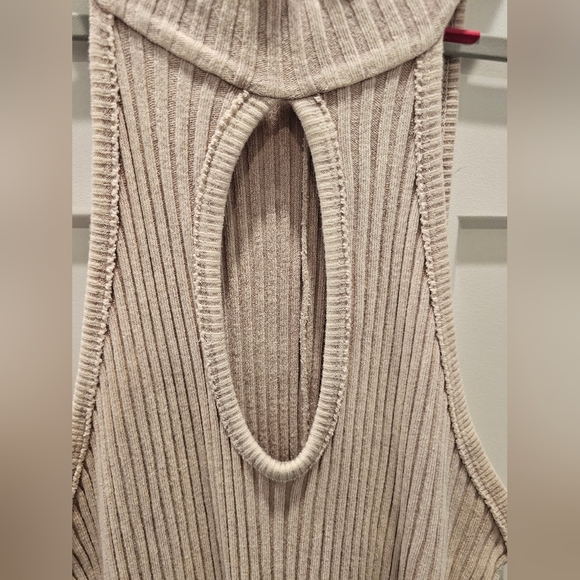 Fashion Nova Taupe Ribbed Bodycon Midi Dress 3X Plus Size - Picture 2 of 9